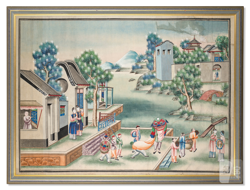 清十八/十九世紀 外銷畫 設色紙本 鏡框  CHINA, QING DYNASTY, 18TH-19TH CENTURY - 图3